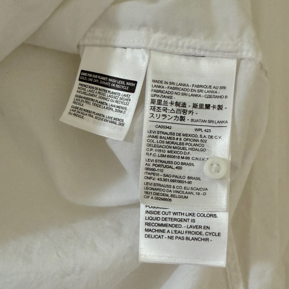 Levi's White Women's Blouse XS - Picture 4 of 6